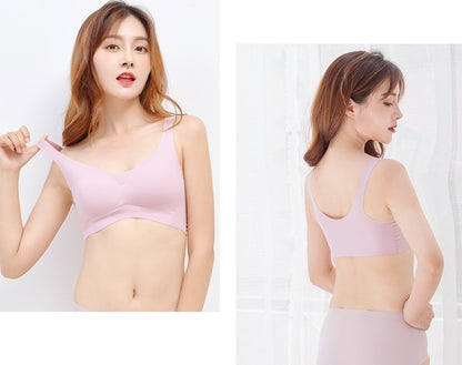 ノンワイヤーブラ ハーフトップブラ ブラジャー シームレス レディース 女性 商品画像5
