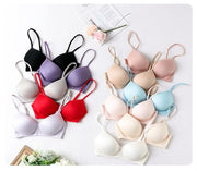 ブラジャー ノンワイヤー シルクブラジャー 下着 レディース 女性用 婦人 インナー 3/4カップ バックホック 背中ホック 単品 無地 単色 シンプル