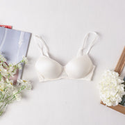 ブラジャー ノンワイヤー シルクブラジャー 下着 レディース 女性用 婦人 インナー 3/4カップ バックホック 背中ホック 単品 無地 単色 シンプル