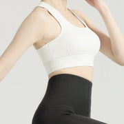 ブラジャー スポーツブラ ヨガブラ バッククロス 女性下着 インナー ノンワイヤー ホックあり アウター ストレッチ 幅広アンダー 大きいサイズ有 ランニング ジム フィットネス 部活 運動 ダンス 体操 おしゃれ かわいい 婦人用