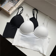 ブラトップ カップ付き キャミソール バックオープン 背中見せ 背中開き 3way ストラップ レディース 女性下着 インナー ブラジャー ハーフトップブラ ヨガ タンス スポブラ おしゃれ かわいい スタイリッシュ