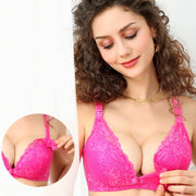 マタニティブラ 授乳ブラ インナー アンダーウェア レディース フロントオープン ストラップオープン 妊婦 レース シンプル 上品 スタンダード 4段ホック