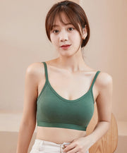 ハーフトップブラ レディース ブラジャー ハーフトップ シンプル 無地 パッド 一体 ノンワイヤーブラジャー かわいい おしゃれ 下着 インナー 女性 婦人