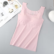 ブラトップ レディース 女性用 インナー 下着 カップ付き フルカップ タンクトップ ノンワイヤー シームレス 無地 単色 シンプル 響きにくい 肌着 普段使い デイリー