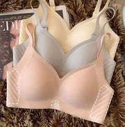 ブラジャー レディース 下着 インナー ノンワイヤー 3／4カップ シームレス 脇高 脇肉 小胸 補正 美胸
