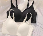 ブラジャー レディース 下着 インナー ノンワイヤー 3／4カップ シームレス 脇高 脇肉 小胸 補正 美胸
