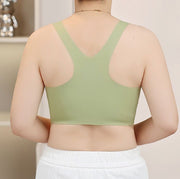 フルカップブラ ブラジャー 下着 インナー 前開き ボタン スナップボタン レディース 女性 大きいサイズ ノンワイヤー 通気性 シンプル カジュアル 簡単着脱