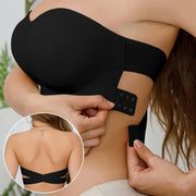ストラップレスブラ ノンワイヤーブラ レディース 女性 インナー ブラジャー 下着 バッククロス サイドホック 肩ひもなし 無地 シンプル 婦人