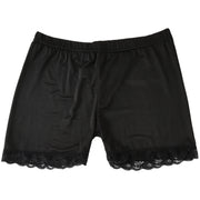 ペチコート ペチパンツ レディース 女性 インナー ショートパンツ レース タップパンツ 透け防止 無地 下着 3分丈 シンプル