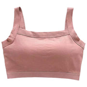 ハーフトップブラ ノンワイヤーブラ ブラジャー 単品 レディース カップ付き 女性下着 インナー 無地 単色 肌着 スクエア シンプル カジュアル デイリー 普段使い リラックスタイム 女子 女性 婦人