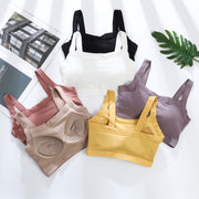 ハーフトップブラ ノンワイヤーブラ ブラジャー 単品 レディース カップ付き 女性下着 インナー 無地 単色 肌着 スクエア シンプル カジュアル デイリー 普段使い リラックスタイム 女子 女性 婦人