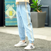 ロングパンツ ハーフパンツ 長ズボン 半ズボン ボトムス キッズ ジュニア 男の子 女の子 冷感 涼しい 虫除け ウエスト紐 ライン入り 無地 ツートンカラー 単色 シンプル カジュアル 部屋着 子供服 子供用 100cm 110cm 120cm 130cm 140cm 150cm