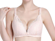 マタニティーブラ ブラジャー 授乳ブラ ブラ単品 女性 レディース インナー 下着 フロントオープン ホック ボタン レース 授乳用  産前 産後