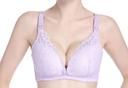 マタニティーブラ ブラジャー 授乳ブラ ブラ単品 女性 レディース インナー 下着 フロントオープン ホック ボタン レース 授乳用  産前 産後
