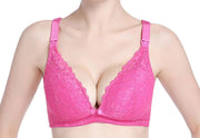マタニティーブラ ブラジャー 授乳ブラ ブラ単品 女性 レディース インナー 下着 フロントオープン ホック ボタン レース 授乳用  産前 産後