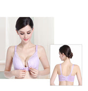 マタニティーブラ ブラジャー 授乳ブラ ブラ単品 女性 レディース インナー 下着 フロントオープン ホック ボタン レース 授乳用  産前 産後