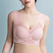 ノンワイヤーブラ 着やせ ブラジャー レディース 女性 婦人 大きいサイズ ナイトブラ シームレス 4XL 5XL 6XL パッド付き 極薄 ホック無し 柔らかい 締め付けない 心地いい 着痩せ効果 立体的 3D 快適 通気性 シースルー 透け感 上品 セクシー 大人女子 可愛い きれいめ