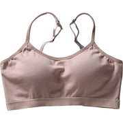 ノンワイヤーブラ ブラジャー ナイトブラ 下着 単品 パッド付 レディース 女性 大きいサイズ インナー シンプル ホックなし カップ付き かわいい Uバック 単色 無地 デイリー 長さ調整可能 ハーフトップ 婦人用