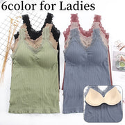 ブラトップ パッド付き キャミソール レディース 女性 インナー 下着 肌着 Vネック カップ入り ブラキャミソール レース シンプル お洒落 かわいい お出かけ 普段使い 女子 ガールズ 婦人用