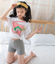 ペチパンツ オーバーパンツ タップパンツ 女の子 キッズ 子供用 ジュニア インナーボトムス 無地 メロウフリル リボン チラ見え防止 安全ショーツ 下着 肌着 定番 シンプル 可愛い 透け防止 部屋着 ガールズ 女児 黒 グレー 白 紫 ピンク