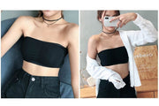 チューブトップブラ ストラップレスブラ レディース 婦人用 インナー ブラジャー カップ付き ノンワイヤー 無地 シンプル 背中見せ