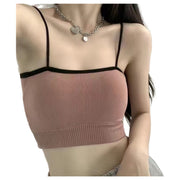 ブラトップ ハーフトップ キャミソールブラ カップ入りキャミソール カップ付きキャミソール レディース 女性 インナー 下着 トップス ショート丈 ミニ丈 ノースリーブ 裾リブ リブ生地 無地 ブラック ベージュ グリーン シンプル セクシー 可愛い キュート おしゃれ