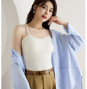 ブラトップ カップ付きインナー キャミソール レディース 女性 下着 ノンワイヤー ブラ一体型 キャミブラ 楽ちん 婦人服 プルオーバー シンプル ストレスフリー