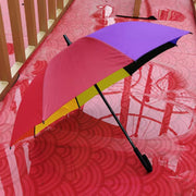 長傘 雨傘 レディース ワンタッチ ジャンプ傘 自動 8本骨 60cm 直径105cm 雨具 レイングッズ シンプル おしゃれ かわいい レインボー 虹色 アンブレラ 雨天 梅雨 女性用 婦人用 男女兼用 ユニセックス
