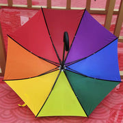長傘 雨傘 レディース ワンタッチ ジャンプ傘 自動 8本骨 60cm 直径105cm 雨具 レイングッズ シンプル おしゃれ かわいい レインボー 虹色 アンブレラ 雨天 梅雨 女性用 婦人用 男女兼用 ユニセックス