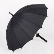 傘 長傘 雨傘 晴雨兼用 8本骨 16本骨 男性 女性 男女兼用 メンズ レディース 和傘 シンプル UV対策 紫外線防止 耐風 防水 お洒落 雨具 レイングッズ ブラック 黒
