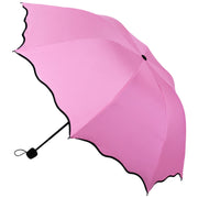 折りたたみ傘 折り畳み傘 晴雨兼用傘 レディース 雨傘 日傘 UVカット 遮光 花柄 波型カット かわいい おしゃれ 持ち運び フラワー 大人 エレガント