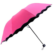 折りたたみ傘 折り畳み傘 晴雨兼用傘 レディース 雨傘 日傘 UVカット 遮光 花柄 波型カット かわいい おしゃれ 持ち運び フラワー 大人 エレガント