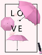 折りたたみ傘 折り畳み傘 晴雨兼用傘 レディース 雨傘 日傘 UVカット 遮光 花柄 波型カット かわいい おしゃれ 持ち運び フラワー 大人 エレガント