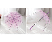 傘 ビニール傘 雨傘 レディース クリア 桜 花柄 フラワー 透明 ドーム型 長傘 かさ おしゃれ かわいい