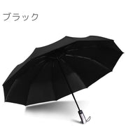 折りたたみ傘 折り畳み傘 10本骨 雨傘 晴雨兼用 直径106cm UPF50 紫外線対策 日除け 日焼け対策 ワンタッチ ユニセックス 男女兼用 レディース メンズ 無地 単色 シンプル 黒
