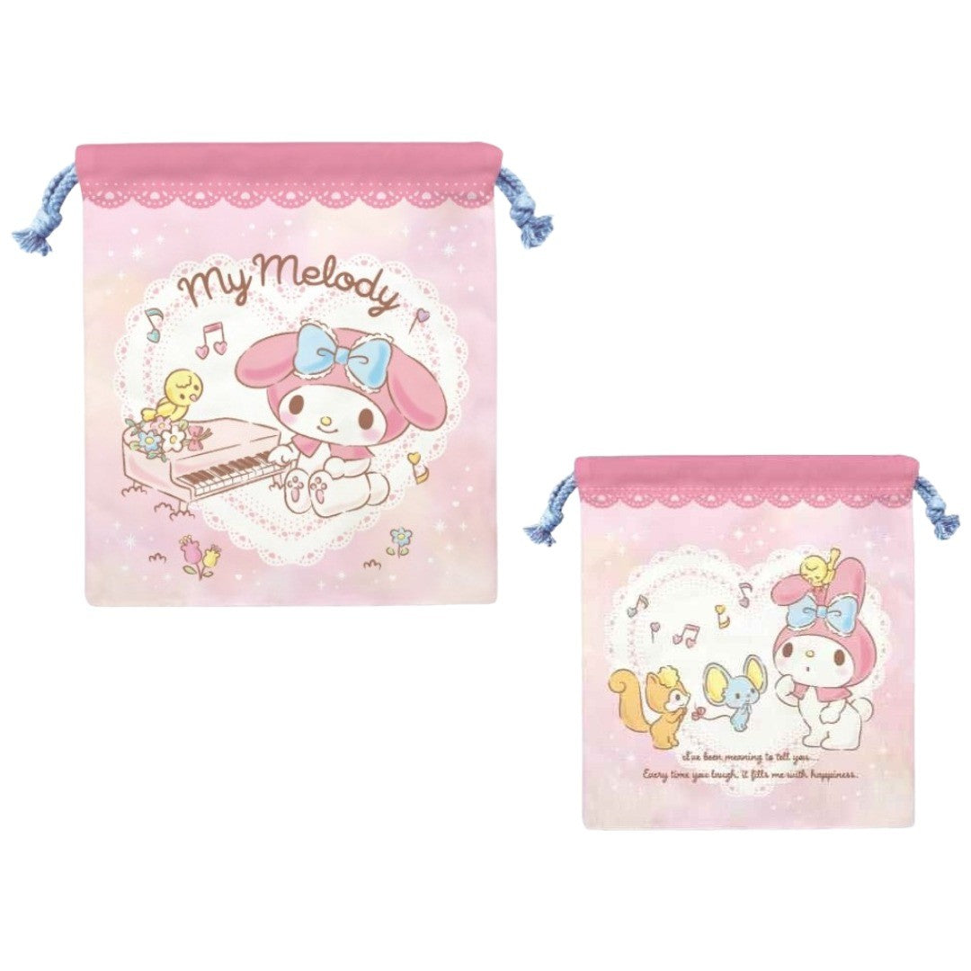 巾着袋 マイメロディ ハンギョドン クロミ ドラえもん すみっコぐらし キッズ 子供 for 小さめ コップ袋 通園 通学 キャラクター かわいい きんちゃく プレゼント ギフト 贈り物