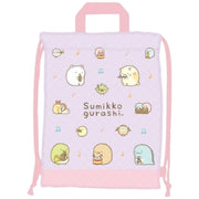 ナップザック キルト キッズ 子供 女の子 男の子 リュックサック 持ち手つき for シナモロール ドラえもん すみっコぐらし