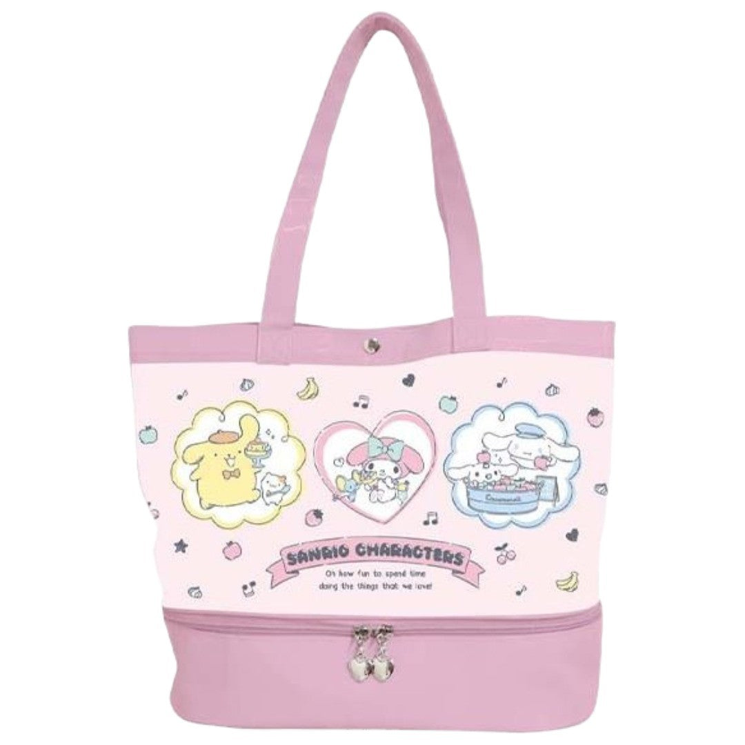 ビニールトート トートバッグ プールバッグ サンリオキャラクター クロミ キッズ 子供 for 女の子 キャラクター カバン 鞄