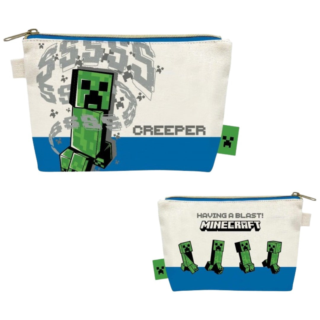 ポーチ マインクラフト Minecraft クリーパー エンダーマン エンドラ for マイクラグッズ キャラクター 帆布 船型ポーチ 小物入れ 小物収納