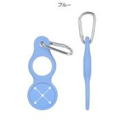 ペットボトルホルダー タオルホルダー カラビナ付き 4個セット アウトドア 登山 旅行 4色 2way シリコン おしゃれ 可愛い