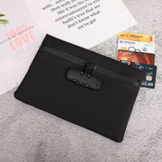 セキュリティポーチ 鍵付きポーチ ロック付き 集金 小さめ 通帳 貴重品入れ 旅行 海外旅行 3桁ロック ダイヤルロック セキュリティーケース ロックポーチ パスポート トラベル用品 セキュリティグッズ 薄型 スリム