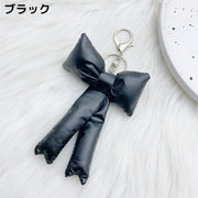 バッグチャーム キーホルダー キーリング レディース キッズ 女の子 子供 ナスカン付き ビッグリボン 大きめ かわいい 可愛い