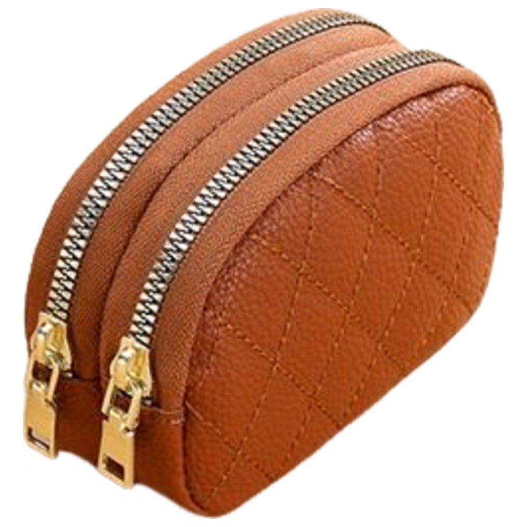 コインケース 小銭入れ 大容量 レディース カードケース ミニ財布 コンパクト 小銭 お札 カード 小物 化粧品 ダブルファスナー おしゃれ 高級感 カラバリ豊富