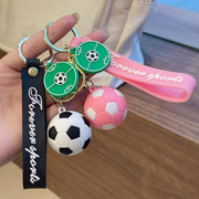 キーホルダー バッグチャーム キーリング キーチャーム 雑貨 タグ付き サッカーボール ユニーク かっこいい プレゼント ギフト 贈り物