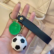 キーホルダー バッグチャーム キーリング キーチャーム 雑貨 タグ付き サッカーボール ユニーク かっこいい プレゼント ギフト 贈り物