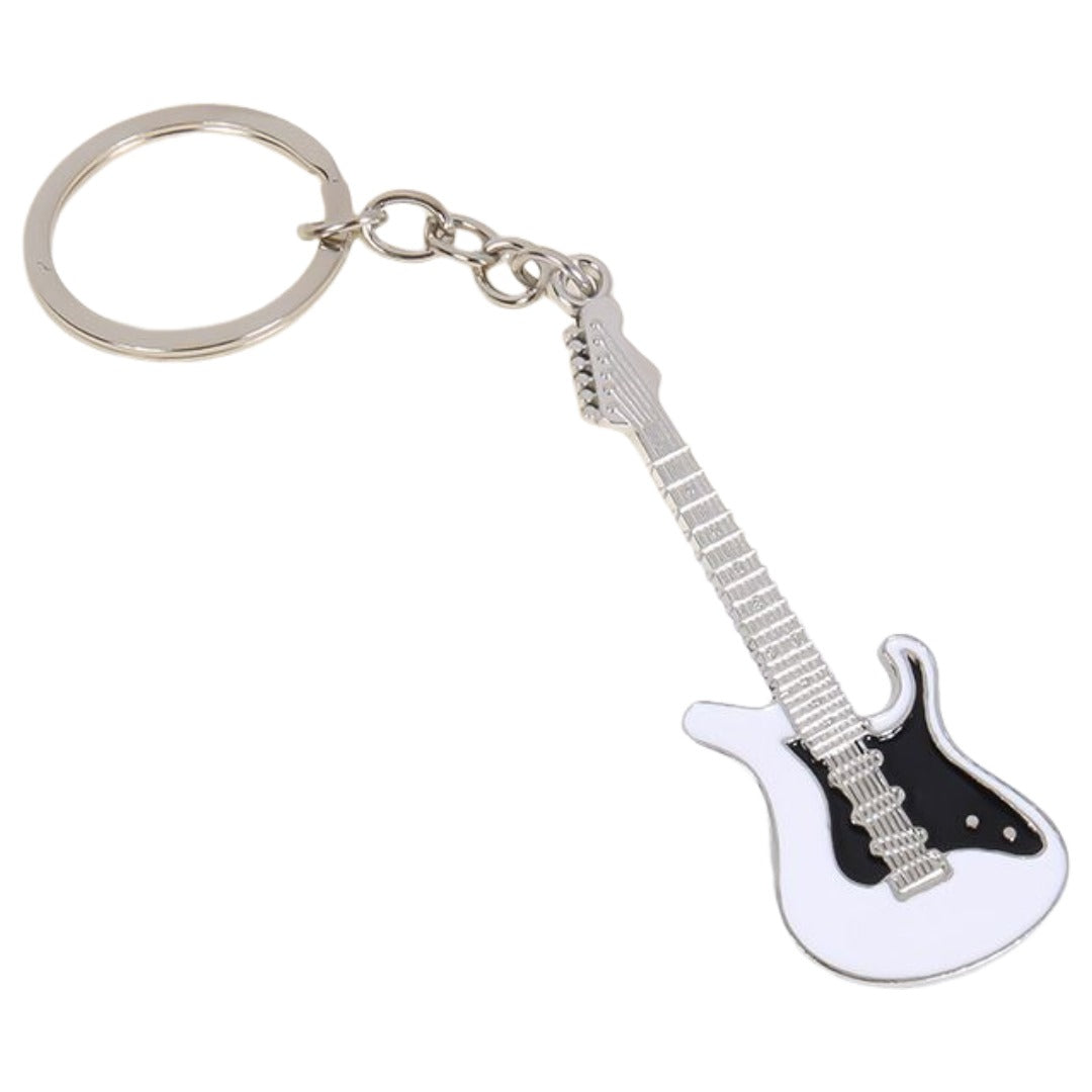 キーホルダー キーリング バッグチャーム ギター 楽器 飾り 軽音 バンド 可愛い おしゃれ 部活動 記念品 引退 プレゼント 贈り物 ギフト