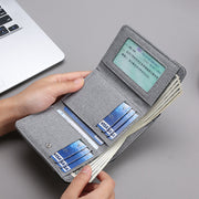 財布 三つ折り ミニ財布 お財布 ウォレット カード収納 カード入れ お札入れ スナップボタン メンズ 男性 カードケース コンパクト ツートンカラー 大容量 カジュアル おしゃれ シンプル プレゼント ギフト 灰 黒 青
