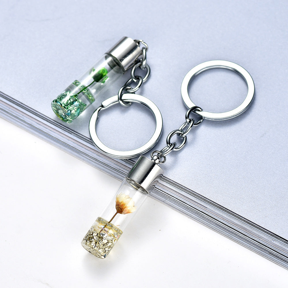 キーホルダー キーリング バッグチャーム 筒型 クリア 透明 商品画像2