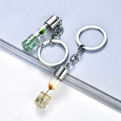キーホルダー キーリング バッグチャーム 筒型 クリア 透明 商品画像2