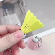 キーリング キーホルダー バドミントン シャトル 二重リング おしゃれ かわいい 部活 運動 スポーツ 鍵 かぎ カギ チーム お揃い ギフト プレゼント 贈り物